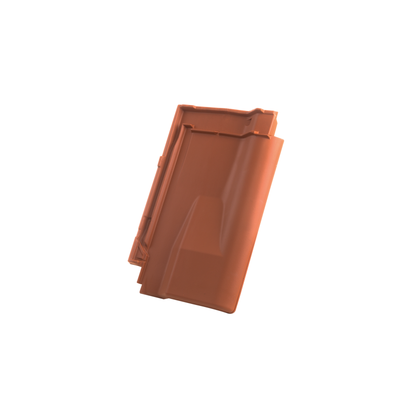 De keramische ventilatiepan J11v sluit precies aan op onze klassieke FD-dakpan J11v en is de praktische oplossing voor een uitstekende ventilatie onder het pannendak.