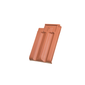 Formgenau und farblich passend zu unserem Doppelmuldenfalzziegel Tradition lässt sich mit dem Doppelwulstziegel eine gleichmäßige und harmonische Dachansicht von links nach rechts realisieren.