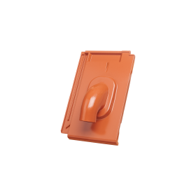 Onze robuuste Solardoorvoerpan met draagpan voor onze vlakke dakpan Stylist zorgt voor een veilige en eenvoudige geleiding van de zonnekabels.