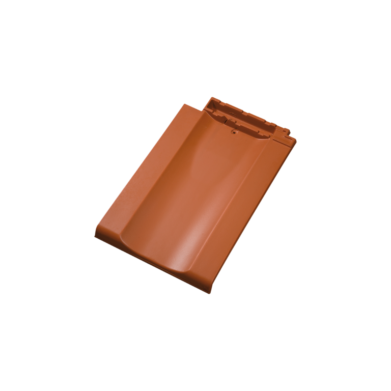 Der Doppelwulstziegel verfügt über beidseitige Wulsten und eignet sich ideal als linker Abschluss an Ortgängen, aufgehenden Bauteilen oder Dachfenstern.