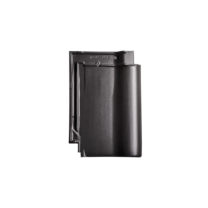 Flachdachziegel J11v in altschwarz