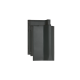 Flachdachziegel W6v in anthrazit