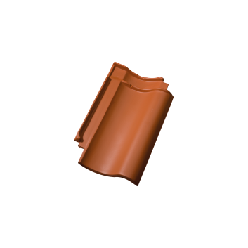 Gebogen dakkapellen vallen op door de vloeiende overgang tussen de dakkapel en het dakvlak. Dankzij de aangepaste zijsluiting van deze speciale dakpan is het mogelijk om die overgang te realiseren.