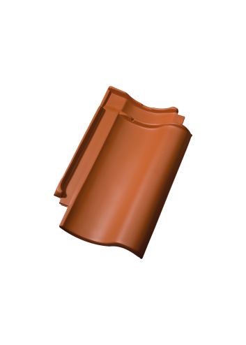 Gebogen dakkapellen vallen op door de vloeiende overgang tussen de dakkapel en het dakvlak. Dankzij de aangepaste zijsluiting van deze speciale dakpan is het mogelijk om die overgang te realiseren.