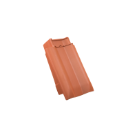 Passend bij onze moderne FD-dakpan W6v zorgt deze keramische gevelpan voor een hoogwaardige, weerbestendige afwerking van de gevel. 