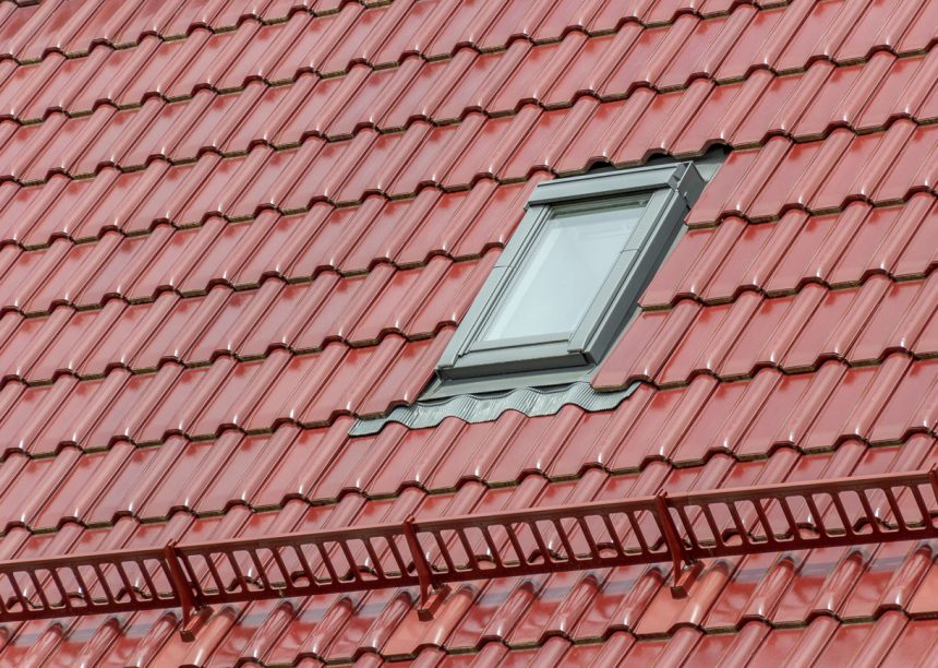 Deze kleurrijke eengezinswoning schittert dankzij de Edelengobe edelrosso hier met een focus op onze sneeuwvangrooster.