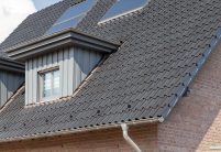 Modern rijtjeshuis met de OVH dakpannen Z5