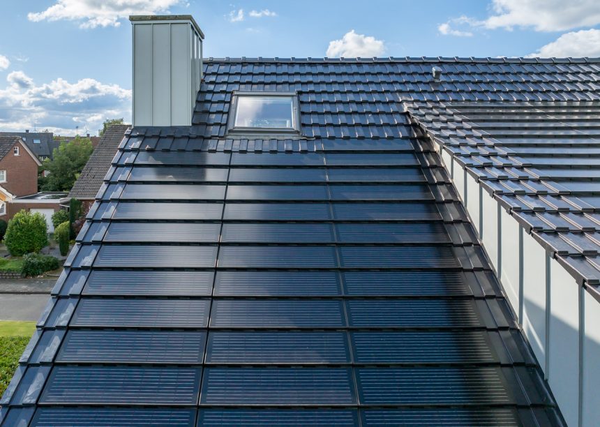 Gerenoveerd huis met serre en stijlvol PV-daksysteem met focus op keramisch bermaccessoire