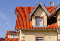Onze populaire W6v dakpan op het dak van een pension.