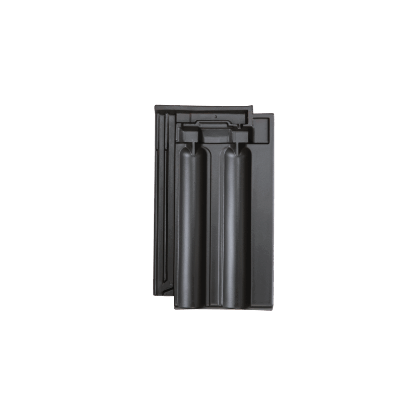Doppelmuldenfalzziegel Z2 in altschwarz