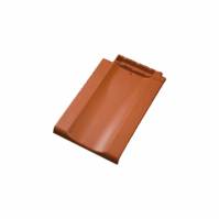 Der Doppelwulstziegel verfügt über beidseitige Wulsten und eignet sich ideal als linker Abschluss an Ortgängen, aufgehenden Bauteilen oder Dachfenstern.