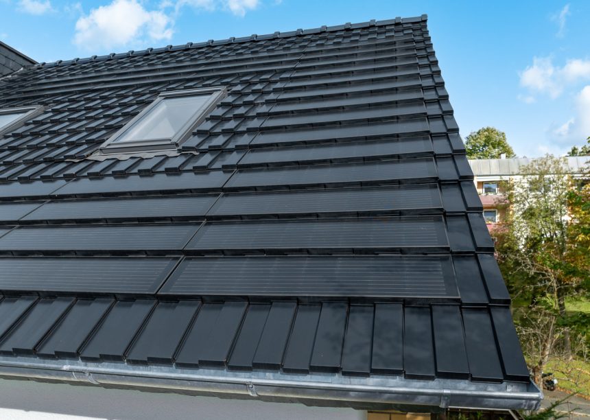 J160 en J160-PV op gerenoveerde twee-onder-een-kapwoning, op de foto windveer en dakraam.