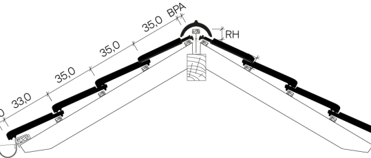 FD-dakpan J11v voorbeeld vorst